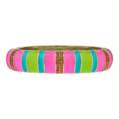 Heidi Daus®"Color Crazy" Crystal & Enamel Bangle