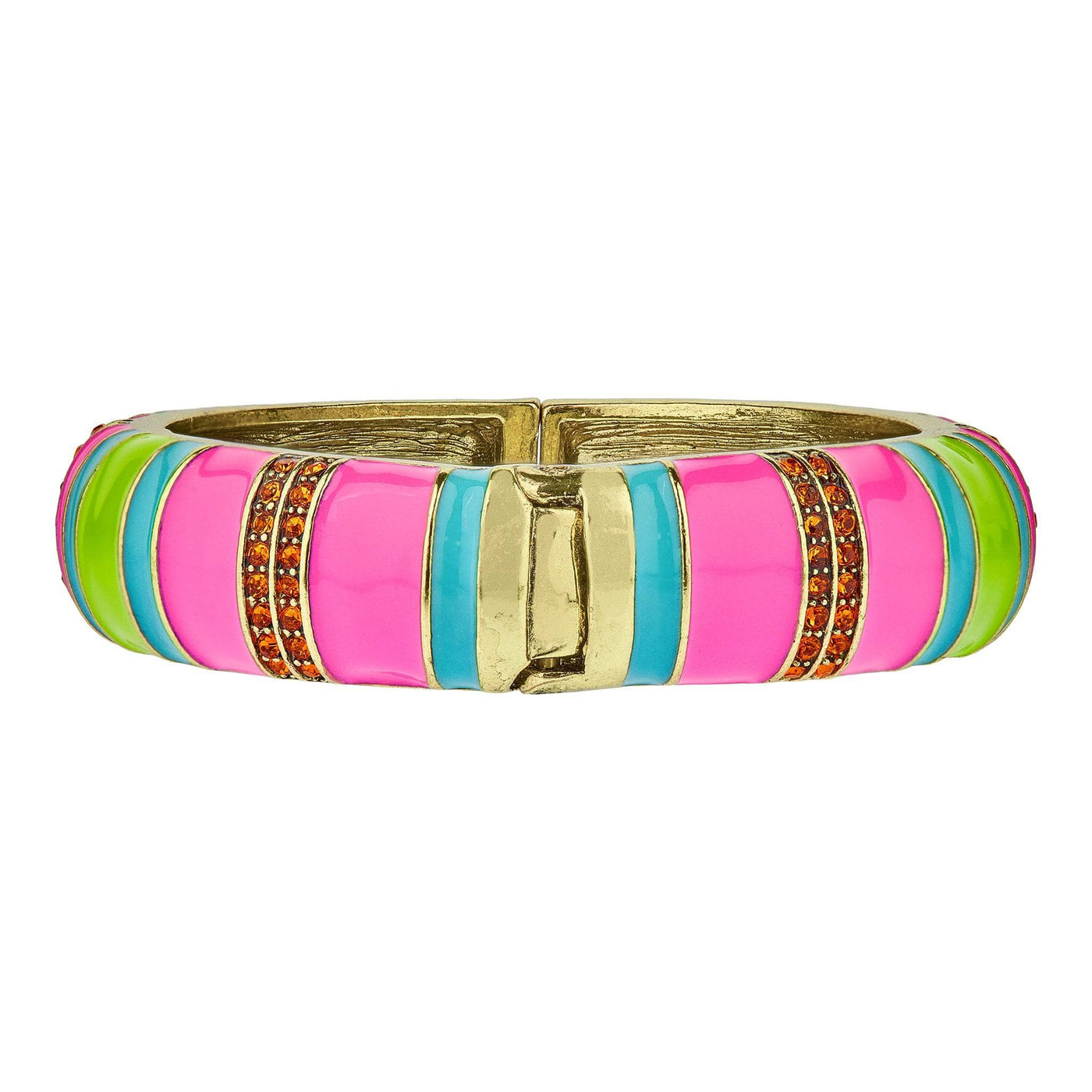 Heidi Daus®"Color Crazy" Crystal & Enamel Bangle