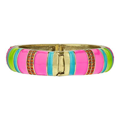 Heidi Daus®"Color Crazy" Crystal & Enamel Bangle