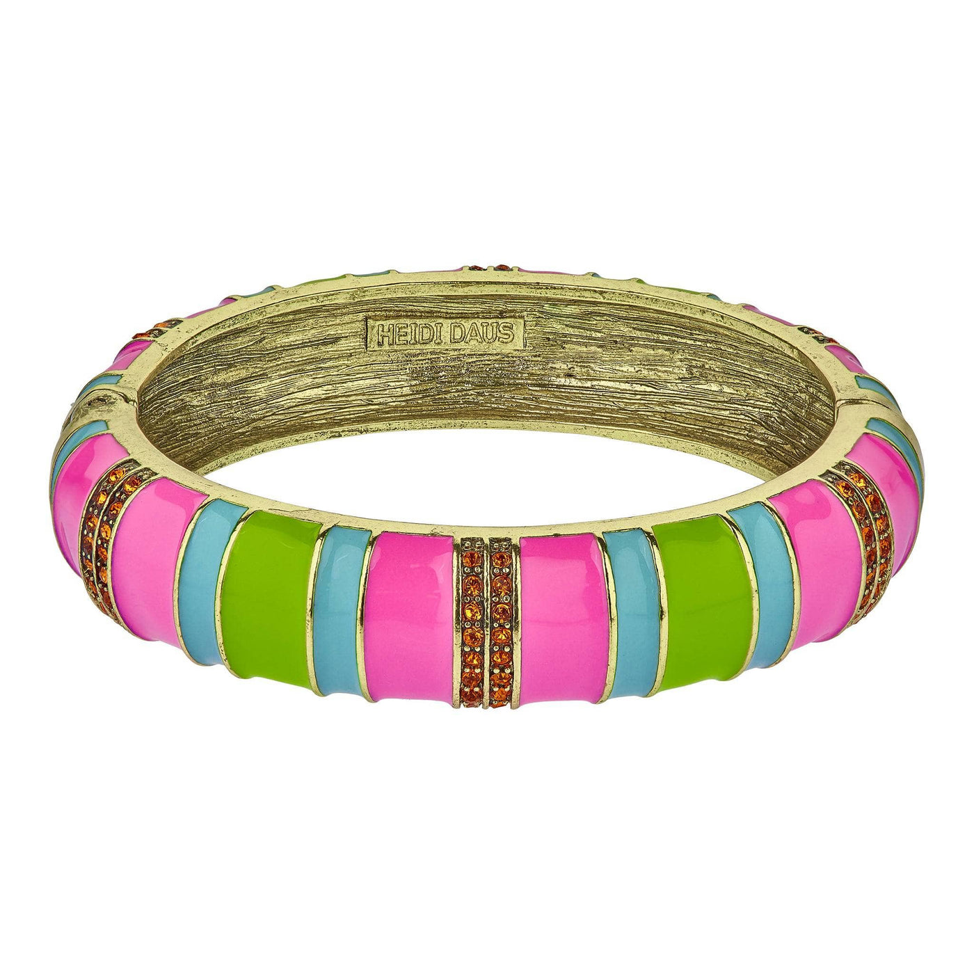 Heidi Daus®"Color Crazy" Crystal & Enamel Bangle