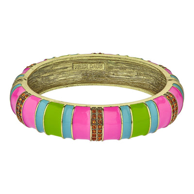 Heidi Daus®"Color Crazy" Crystal & Enamel Bangle