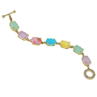 HEIDI DAUS®"Devil Wears Heidi" Oval Crystal Toggle Bracelet