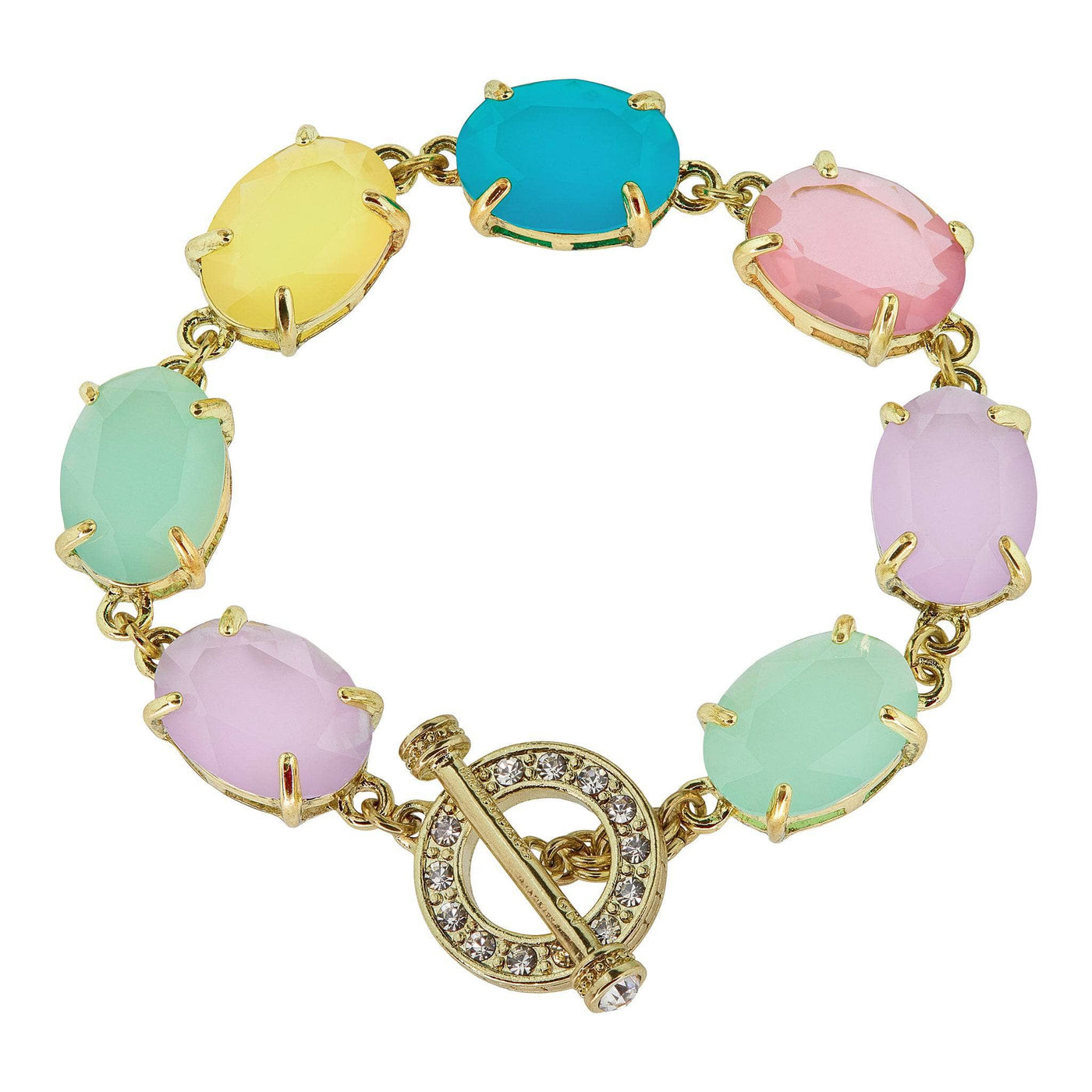 HEIDI DAUS®"Devil Wears Heidi" Oval Crystal Toggle Bracelet