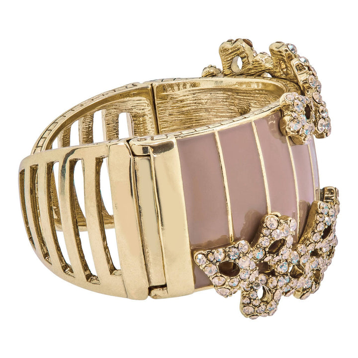 Pretty pink Heidi Daus bangle and matching ring popular with pink crystals