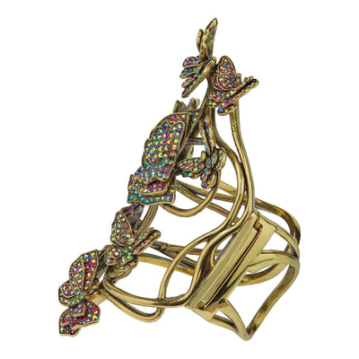 HEIDI DAUS® "Butterfly Ballet" Crystal Butterfly Statement Cuff Bracelet