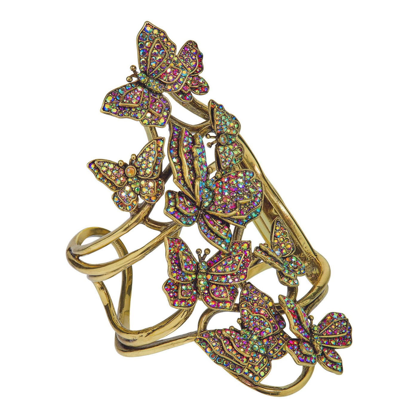 HEIDI DAUS® "Butterfly Ballet" Crystal Butterfly Statement Cuff Bracelet