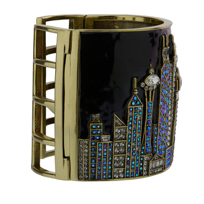 Heidi Daus® "Skyline Drive" Enamel Crystal Statement Bracelet