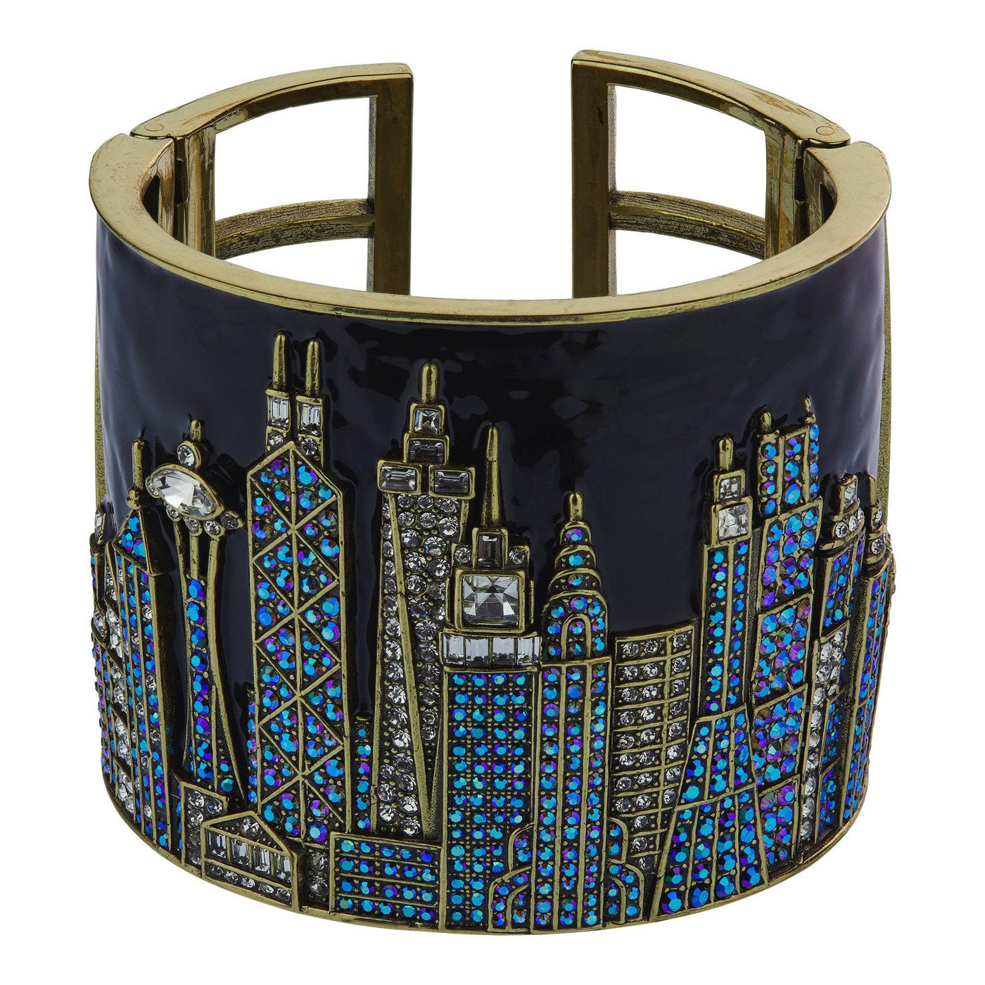 Heidi Daus® "Skyline Drive" Enamel Crystal Statement Bracelet