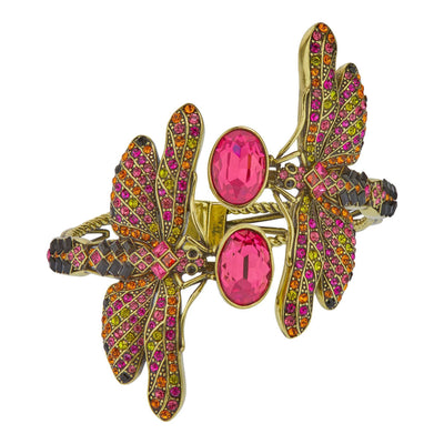 HEIDI DAUS® "Dramatic Demoiselle" Crystal Dragonfly Bracelet