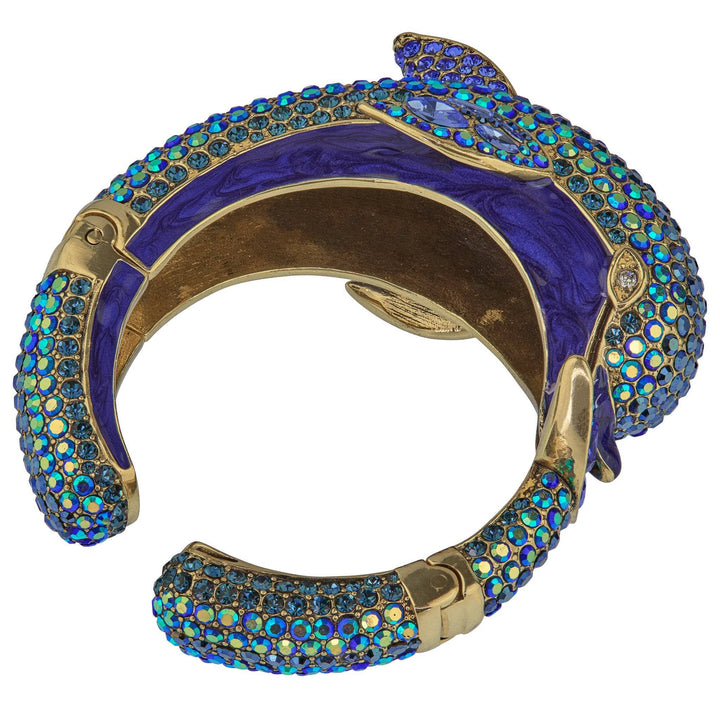 Heidi Daus®"Playful Porpoise" Crystal &amp; Enamel Dolphin Bracelet HEIDI DAUS®
