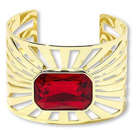 HEIDI DAUS®"Sunray" Goldtone Octagonal Stone Cuff Bracelet HEIDI DAUS®