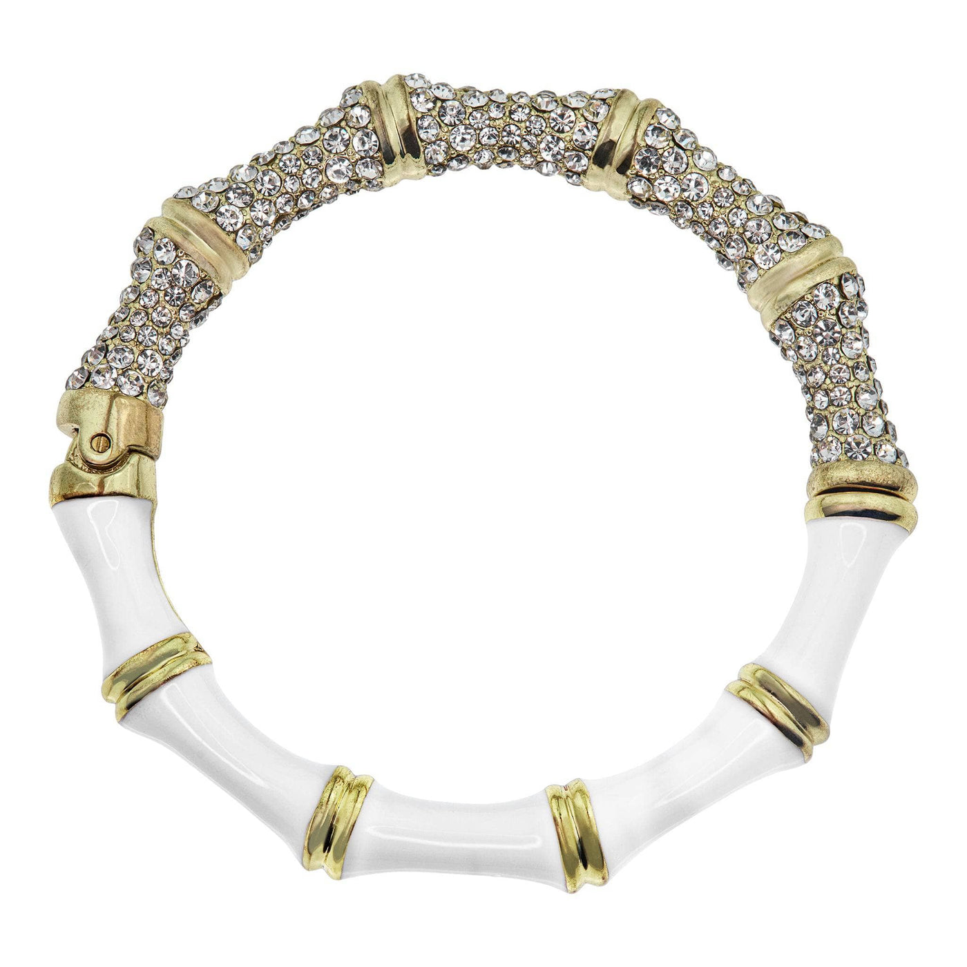 Heidi Daus®"Bamboo Garden" Crystal & Enamel Bracelet