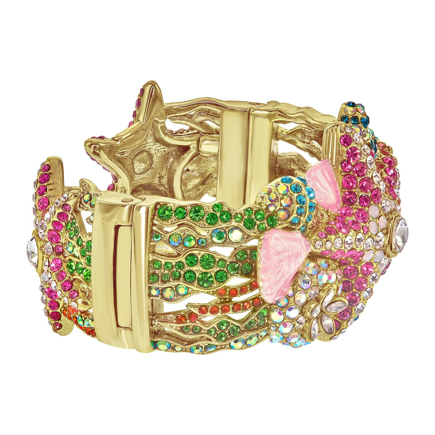 HEIDI DAUS® "Ocean View" Crystal & Enamel Statement Bracelet