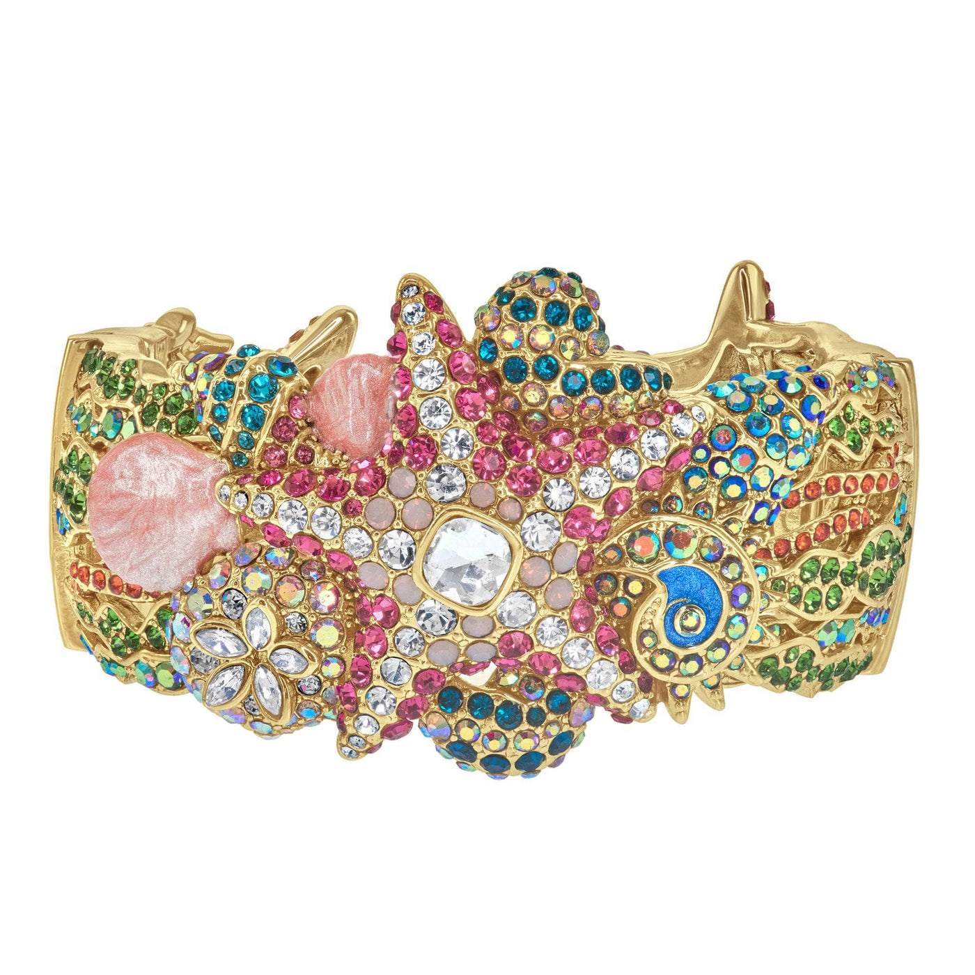 HEIDI DAUS® "Ocean View" Crystal & Enamel Statement Bracelet