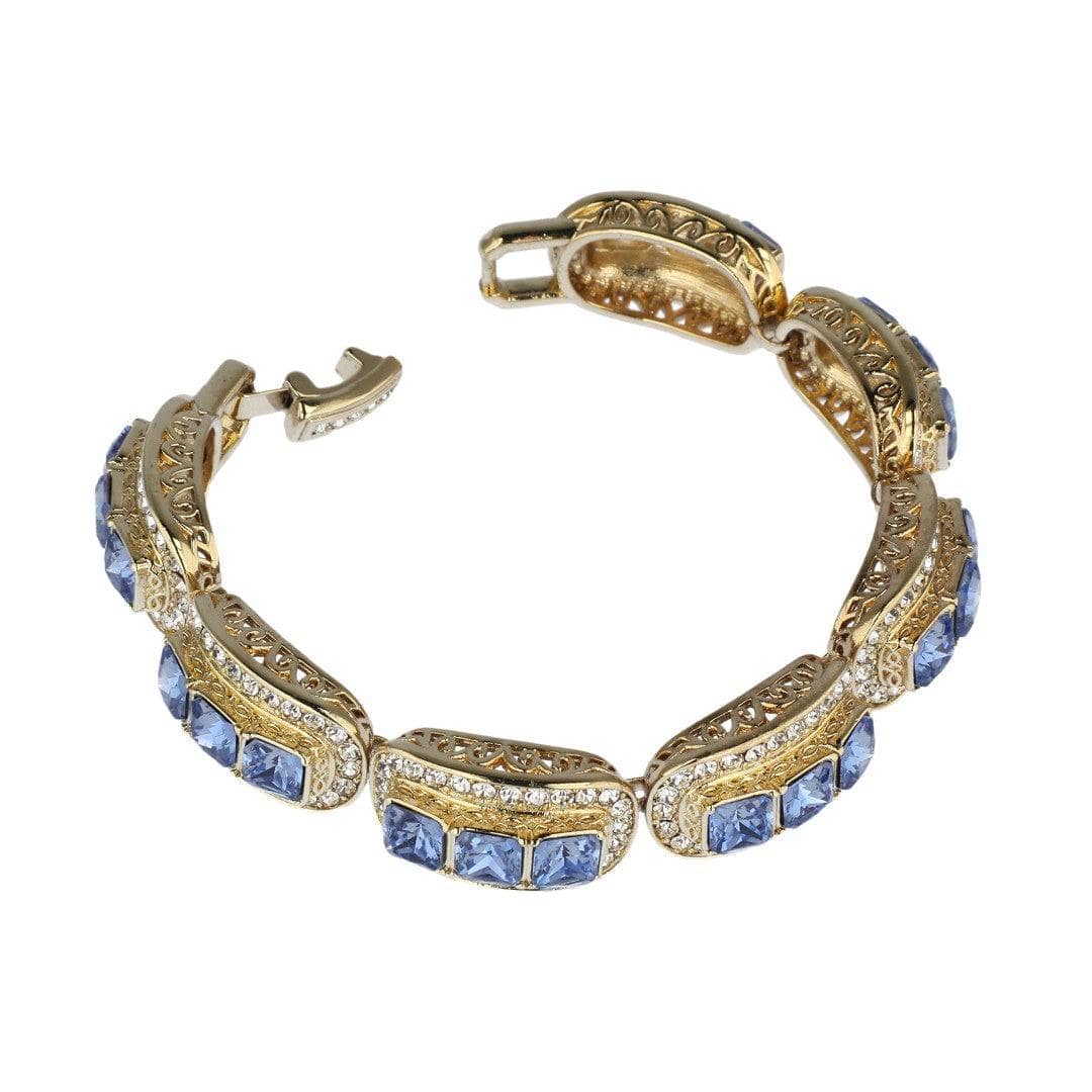 HEIDI DAUS®"Posh Classic" Crystal Art Deco Layout Bracelet