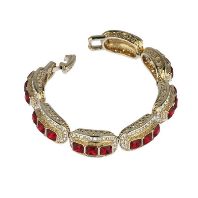 HEIDI DAUS®"Posh Classic" Crystal Art Deco Layout Bracelet