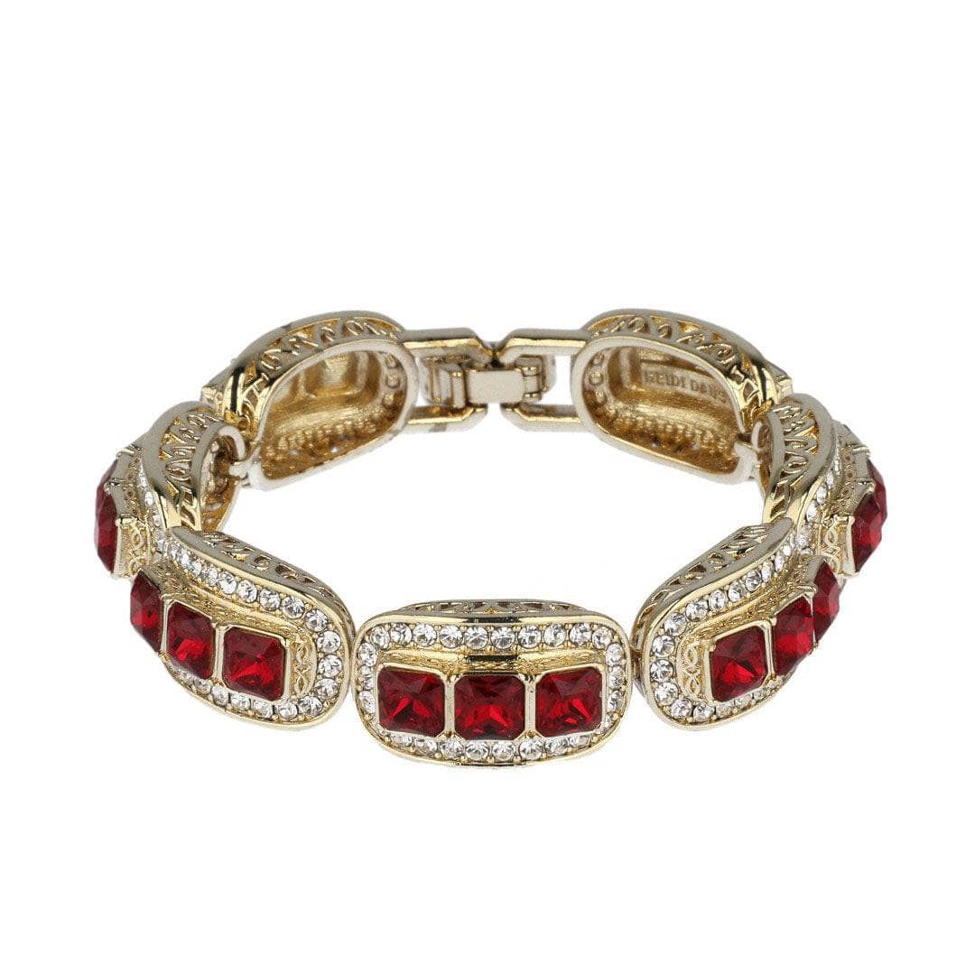 HEIDI DAUS®"Posh Classic" Crystal Art Deco Layout Bracelet