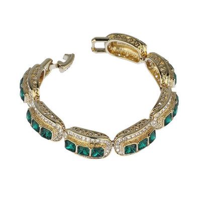 HEIDI DAUS®"Posh Classic" Crystal Art Deco Layout Bracelet