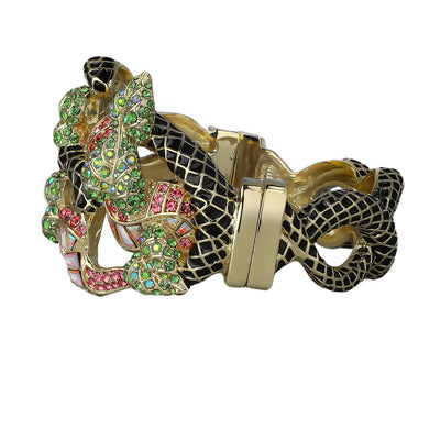 HEIDI DAUS®"Unconditional Love" Crystal & Enamel Floral Bracelet