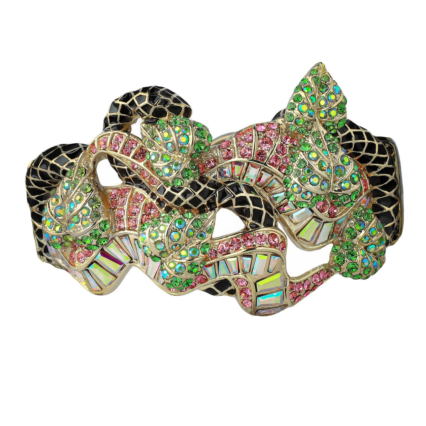 HEIDI DAUS®"Unconditional Love" Crystal & Enamel Floral Bracelet