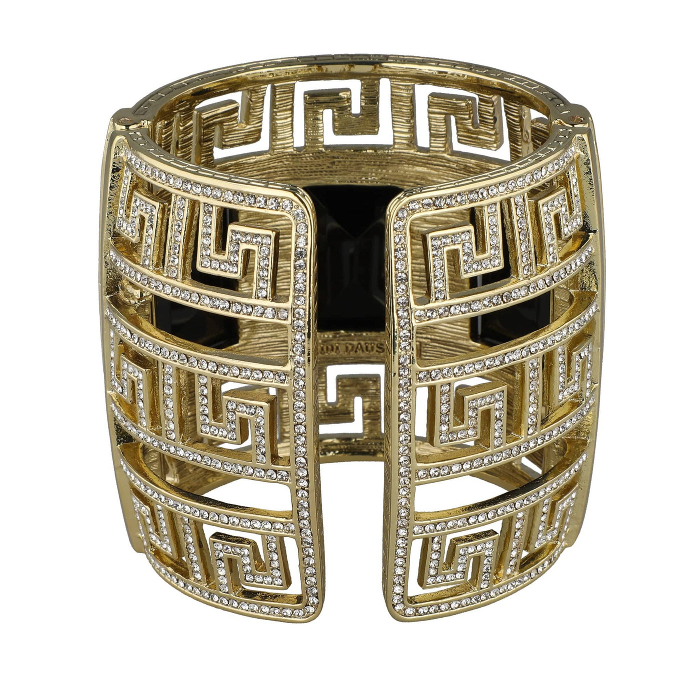 HEIDI DAUS® "Fabulous Greek Key" Crystal Statement Cuff Bracelet