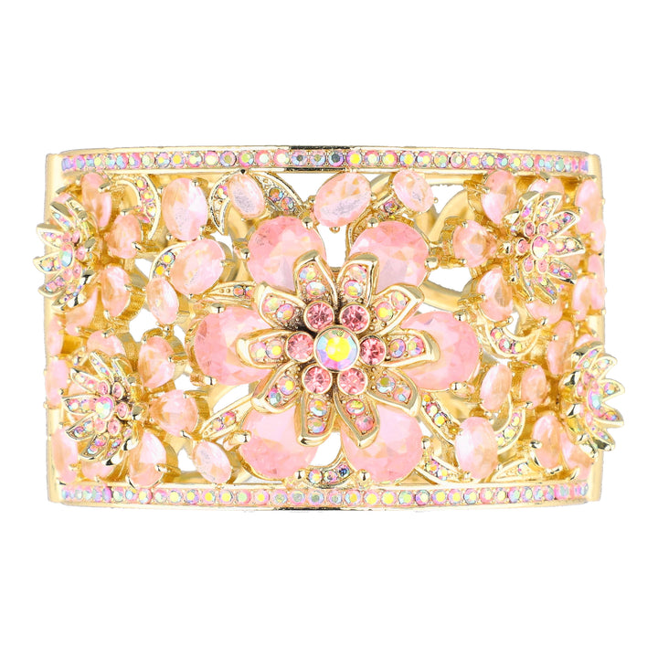 HEIDI DAUS® "Anemone Garden" Floral Cuff Bracelet