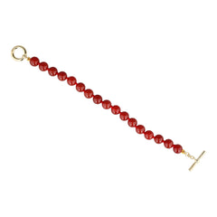 HEIDI DAUS® Elegant Essentials Genuine Carnelian Toggle Bracelet