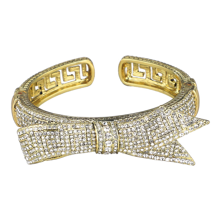 Heidi Daus® "Greek Key" Crystal Bow Bracelet — view 3