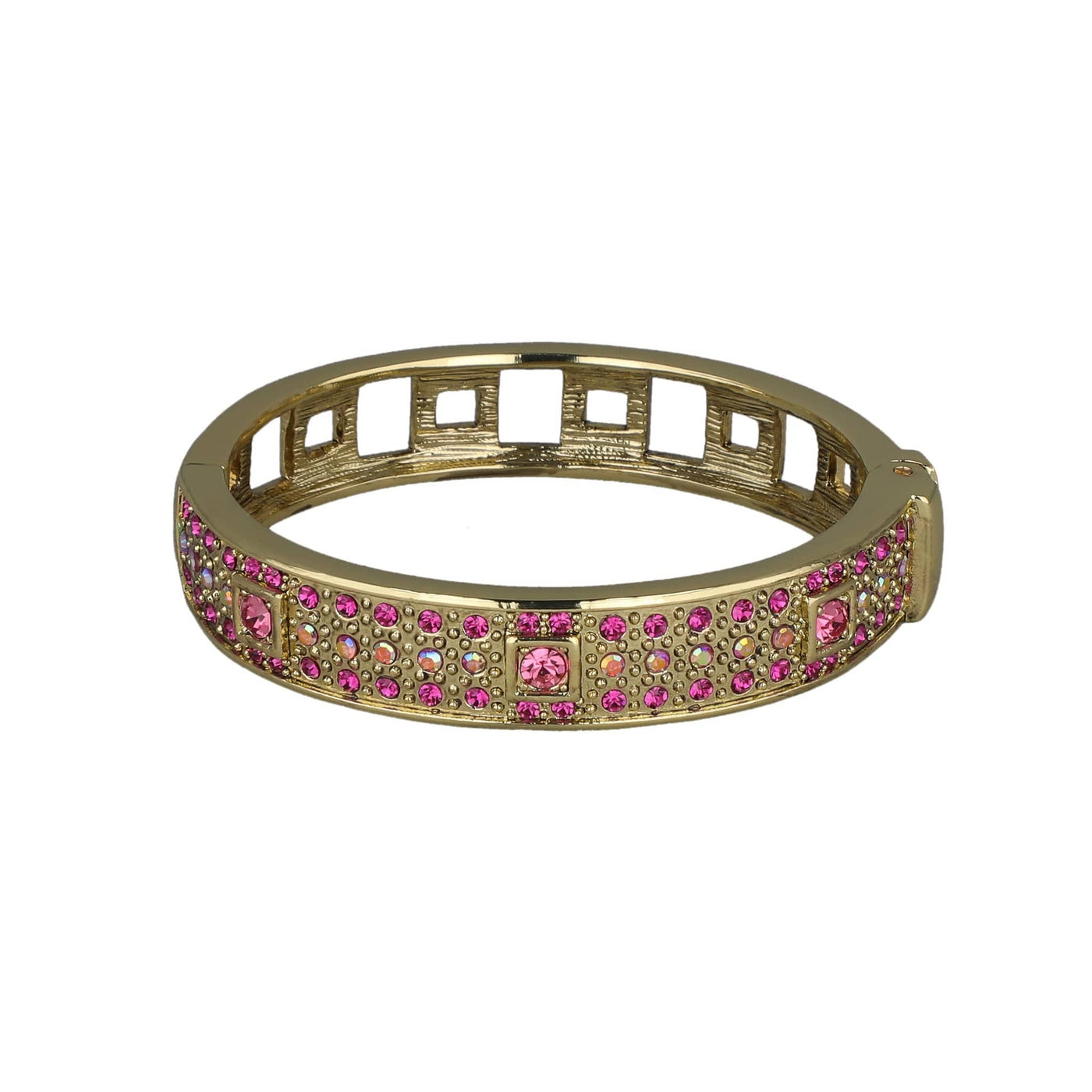 HEIDI DAUS® "The Daily Double" Crystal Art Deco Bangle Bracelet Set