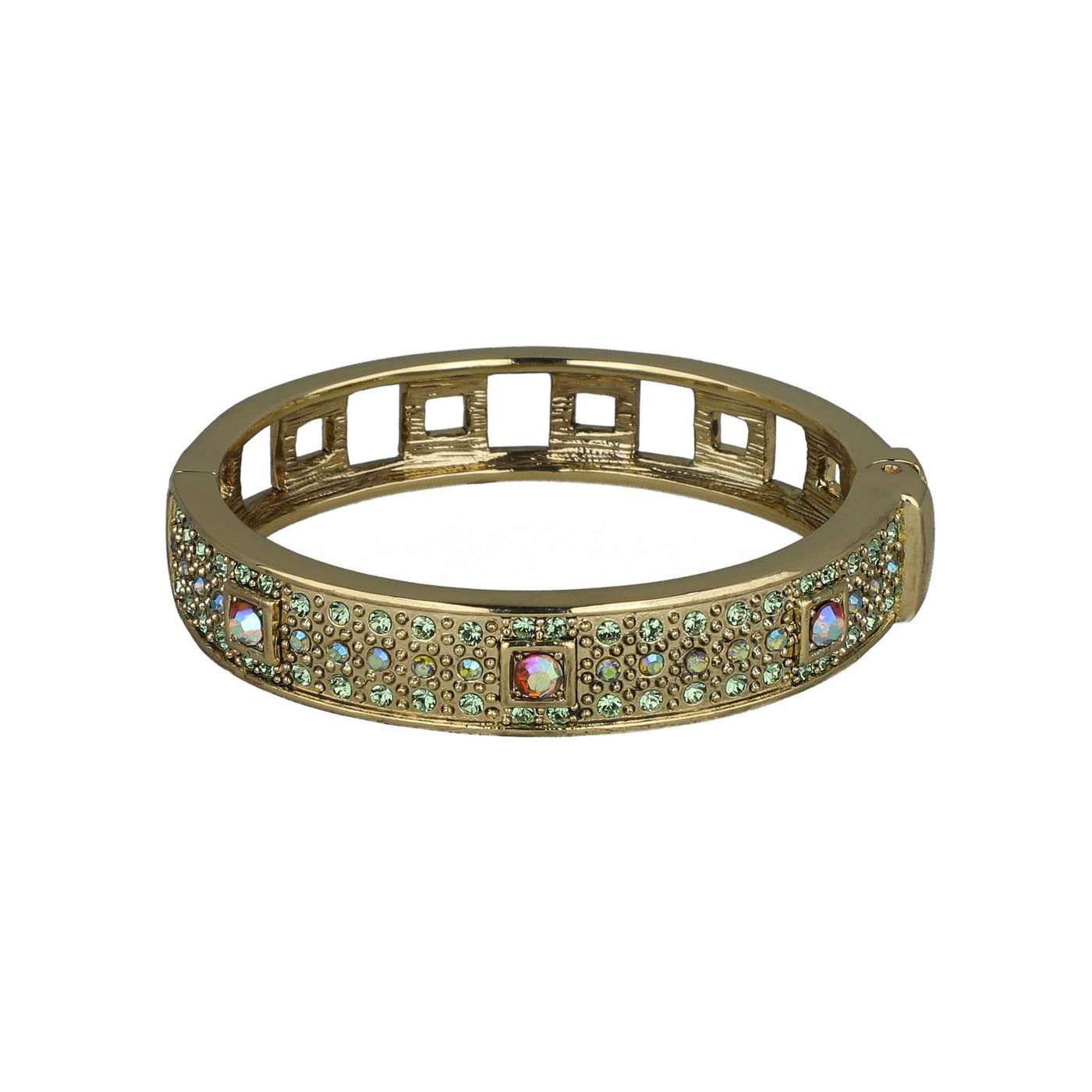 HEIDI DAUS® "The Daily Double" Crystal Art Deco Bangle Bracelet Set