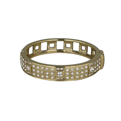 HEIDI DAUS® "The Daily Double" Crystal Art Deco Bangle Bracelet Set