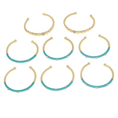 Heidi Daus®"Slim Pickens" Crystal & Enamel 8 Piece Bracelet Set