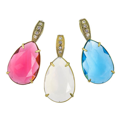 HEIDI DAUS® "Jumbo Tear Drop Rocks" Crystal Magnetic Enhancer Charm HEIDI DAUS®