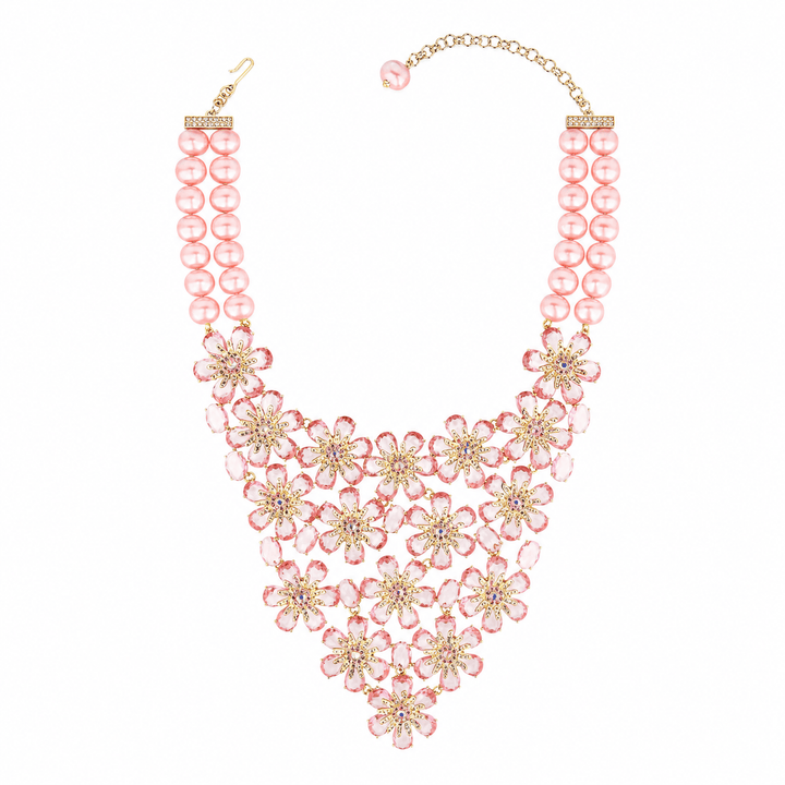 HEIDI DAUS® "Anemone Garden" Floral Statement Necklace