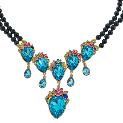 Heidi Daus®"Eugenia" Beaded Crystal Floral Necklace