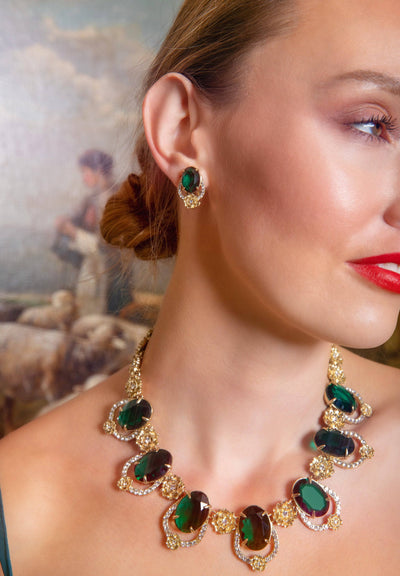 HEIDI DAUS®"Dazzling Duchess" Crystal Regency Button Earrings
