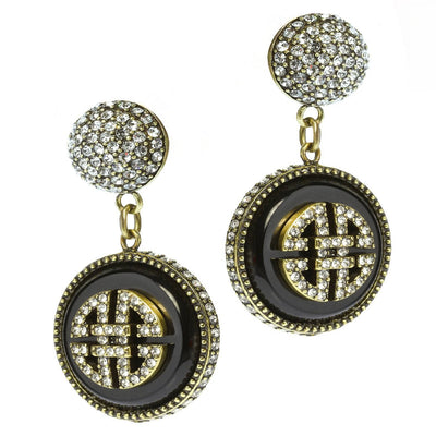 HEIDI DAUS®"Chinois Mystique" Crystal Shou Chinoise Dangle Earrings