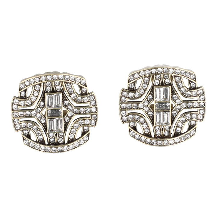 HEIDI DAUS® "Simply Sophisticated" Crystal Art Deco Earrings