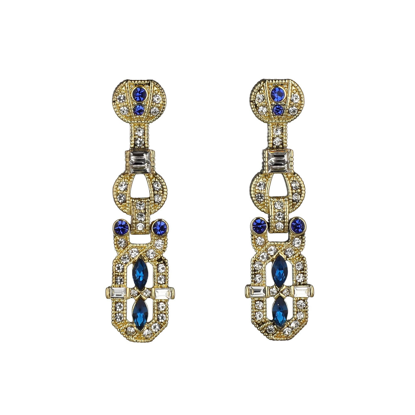 HEIDI DAUS® "It's A Fine Line" Crystal Art Deco Earrings