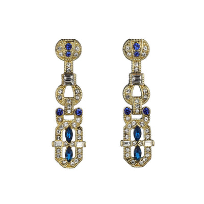 HEIDI DAUS® "It's A Fine Line" Crystal Art Deco Earrings