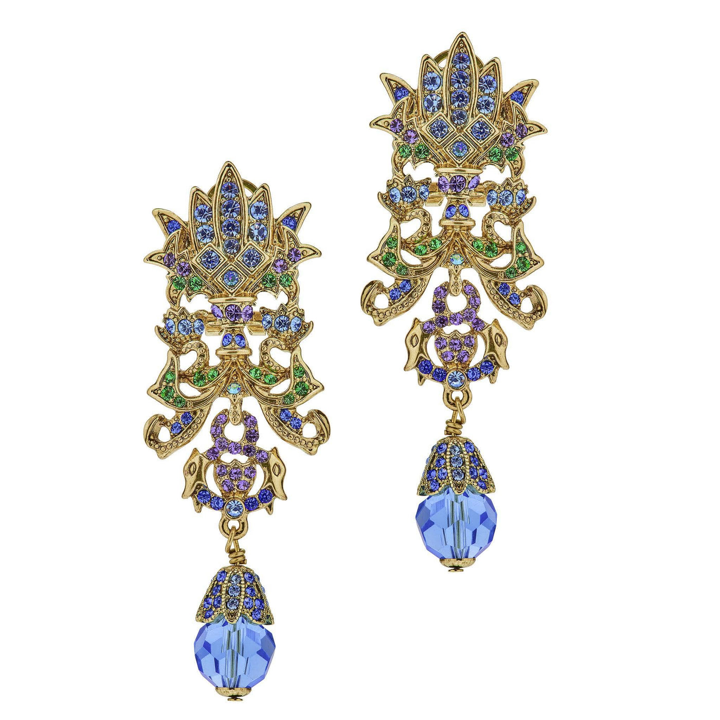 HEIDI DAUS®"Nouveau Dream" Beaded Crystal Dangle Earrings