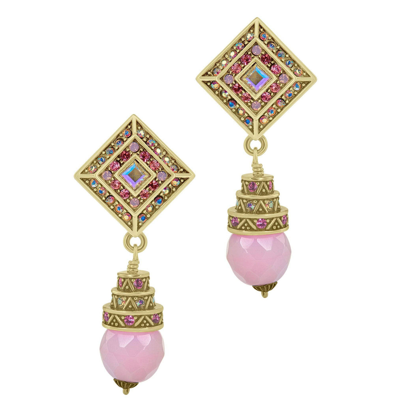 HEIDI DAUS®"Fabulous Foulard" Beaded Crystal Drop Earrings