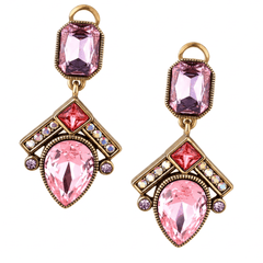 HEIDI DAUS® “Many Shades of Fabulous” Crystal Art Deco Drop Earrings