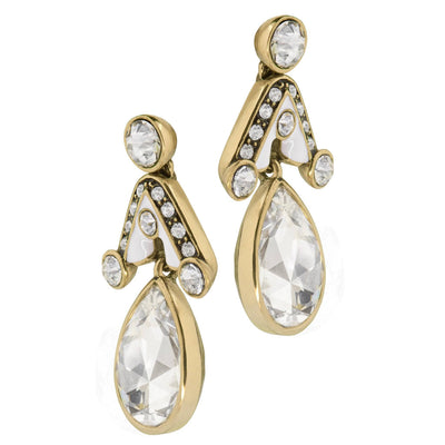 HEIDI DAUS®"Draped in Deco" Crystal Deco Drop Earrings