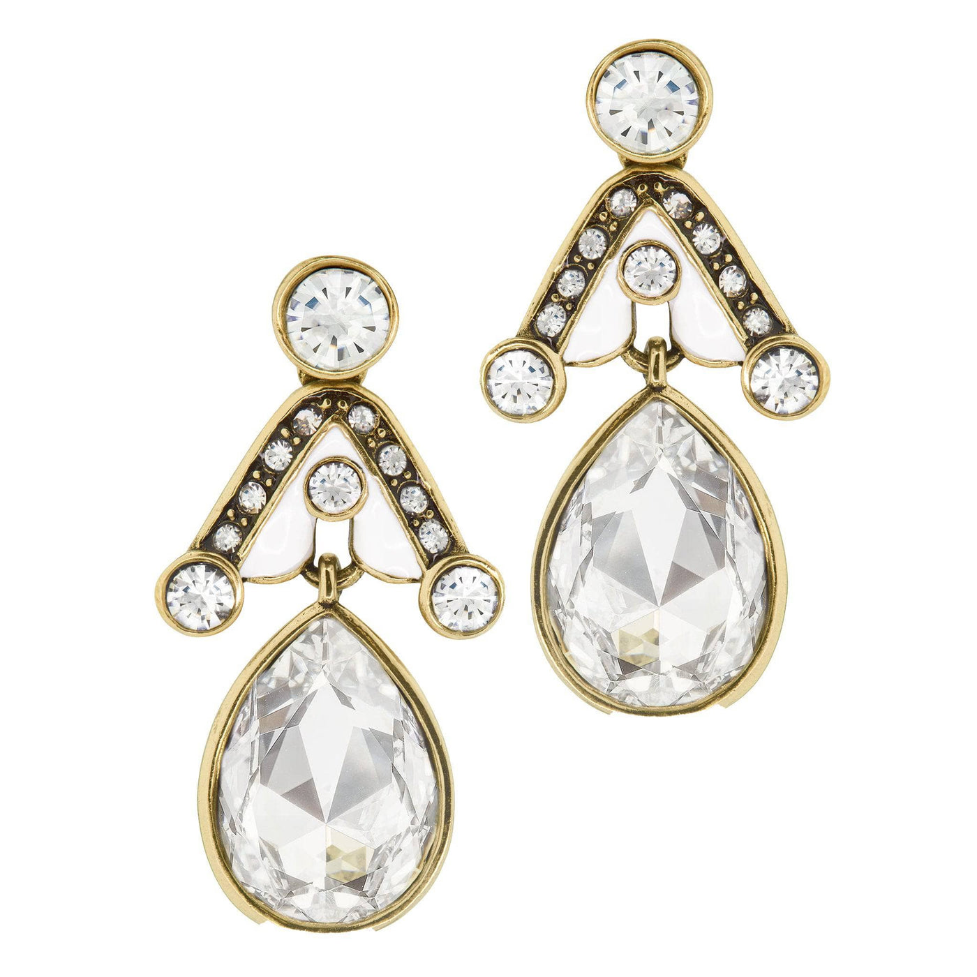 HEIDI DAUS®"Draped in Deco" Crystal Deco Drop Earrings