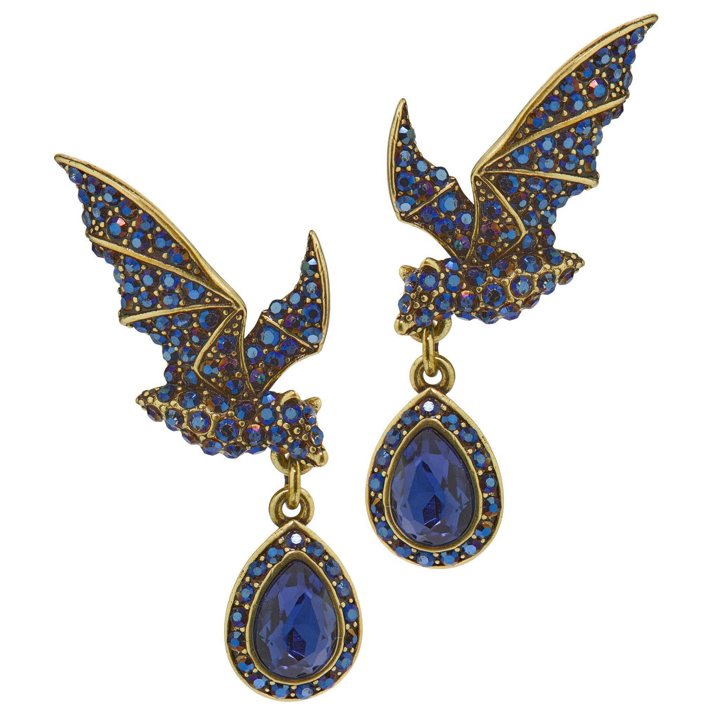 HEIDI DAUS®"Night Flyer" Crystal Bat Dangle Earrings