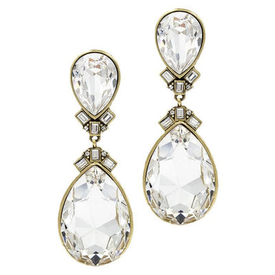 Heidi Daus®"Ultimate Elegance" Crystal Deco Earrings