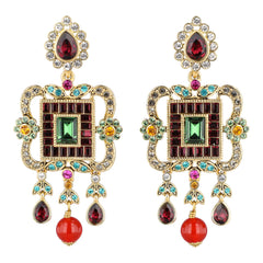 Heidi Daus® "Palace Glam" Beaded Crystal Dangle Earrings — view 1