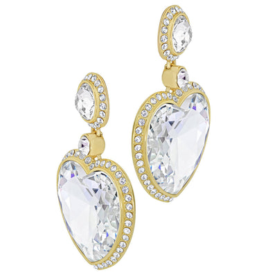 Heidi Daus®"Lovely L'Amore" Crystal Dangle Heart Earrings