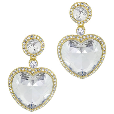 Heidi Daus®"Lovely L'Amore" Crystal Dangle Heart Earrings